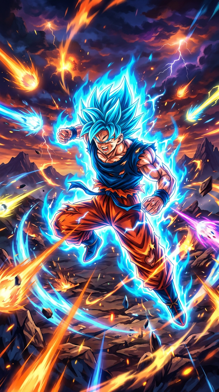Epic Battle: Goku in Action!